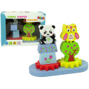 Drewniane Zwierzątka Sorter Sowa Panda Koła Zębate