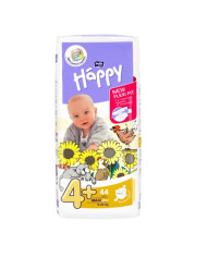 Pieluszki Happy New Flexi Fit Maxi + (4+) 9-20 kg - 44 szt.
