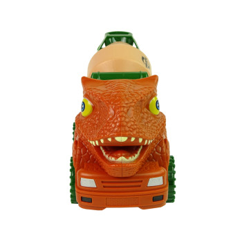 Ciężarówka Betoniarka Dinozaur do Rozkręcania Pomarańczowy Akcesoria