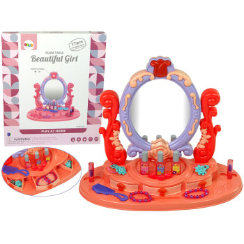 Toaletka Do Makijażu Z Lustrem Światła Dźwięk Róża