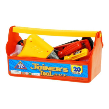 Zestaw Narzędzi w Skrzynce Majsterkowicz Kask 20 elementów