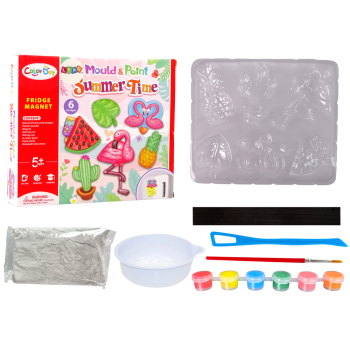 Zestaw DIY Do Malowania Wakacje Flaming Arbuz Gips Magnesy
