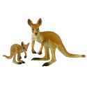 Zestaw 2 figurek Kangur z młodym Kangury Zwierzęta Świata