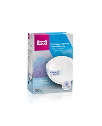 Wkładki laktacyjne DISCREET ELEGANCE 20 szt LOVI