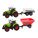 Duży Traktor Światła LED Dźwięki 2 Maszyny Farm Set