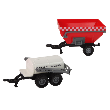 Duży Traktor Światła LED Dźwięki 2 Maszyny Farm Set