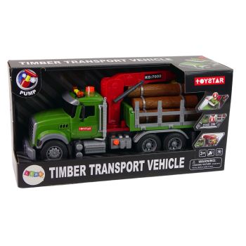 Ciężarówka Auto Dźwig Transport Bale Drewna Dźwięk