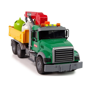 Ciężarówka Auto Dźwig Transport Kosz na Śmieci Dźwięk