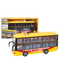 Autobus Piętrowy 1:16 Światła Dźwięki Napęd Frykcyjny Żółty