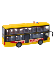 Autobus Piętrowy 1:16 Światła Dźwięki Napęd Frykcyjny Żółty