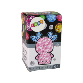 Zestaw Kreatywny Renifer DIY Diamenty Kryształki Niebieski