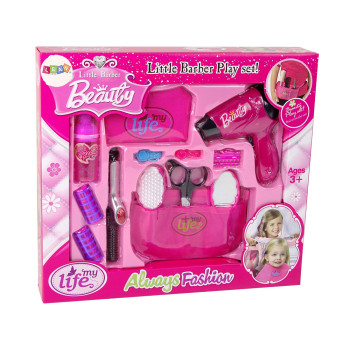 Zestaw Fryzjerski Piękności Suszarka Lokówka Różowy