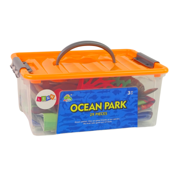 Zwierzęta Morskie Ryby Zestaw Figurki W Pudełku Akcesoria 24 szt.