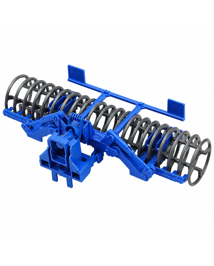 Traktor Rolniczy Farmerski z Wałem Uprawowym Światła Dźwięki Żółty 1:24