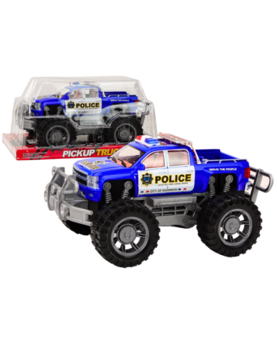 Samochód Policyjny Pickup Niebieski Terenowy Wóz Policji