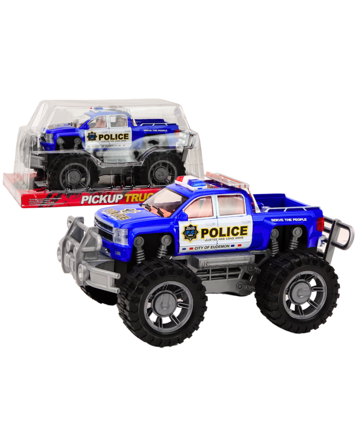 Samochód Policyjny Pickup Niebieski Terenowy Wóz Policji