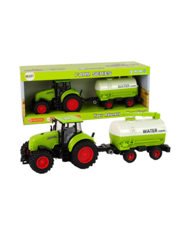 Traktor z Przyczepą Duże Koła Zielony Farma