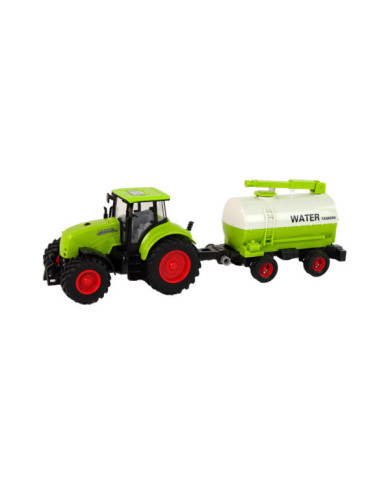 Traktor z Przyczepą Duże Koła Zielony Farma