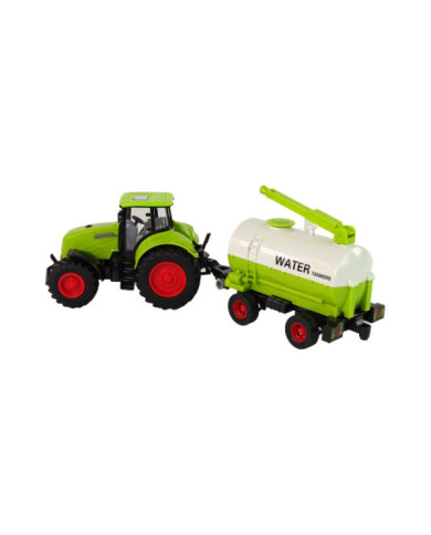 Traktor z Przyczepą Duże Koła Zielony Farma