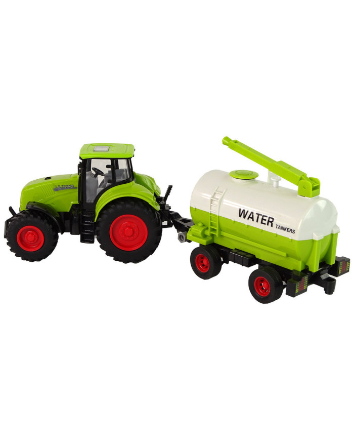 Traktor z Przyczepą Duże Koła Zielony Farma