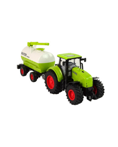Traktor z Przyczepą Duże Koła Zielony Farma