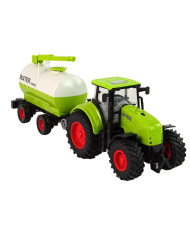 Traktor z Przyczepą Duże Koła Zielony Farma