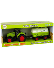 Traktor z Przyczepą Duże Koła Zielony Farma