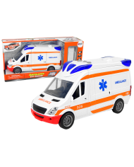 Interaktywne Auto Karetka Ambulans + Nosze Światło Dźwięk