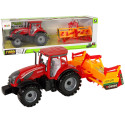 Traktor z Kultywatorem Napęd Frykcyjny Czerwony