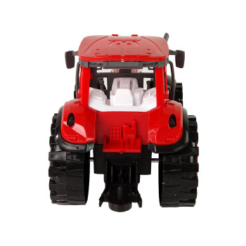 Traktor z Kultywatorem Napęd Frykcyjny Czerwony