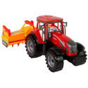 Traktor z Kultywatorem Napęd Frykcyjny Czerwony