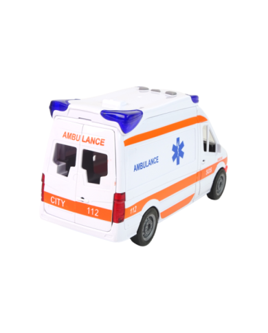 Interaktywne Auto Karetka Ambulans + Nosze Światło Dźwięk