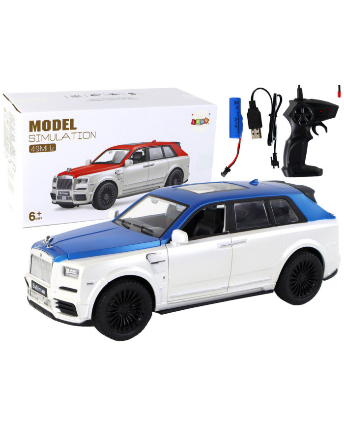 Auto R/C 1:20 Biało-Niebieskie Zdalnie Sterowane