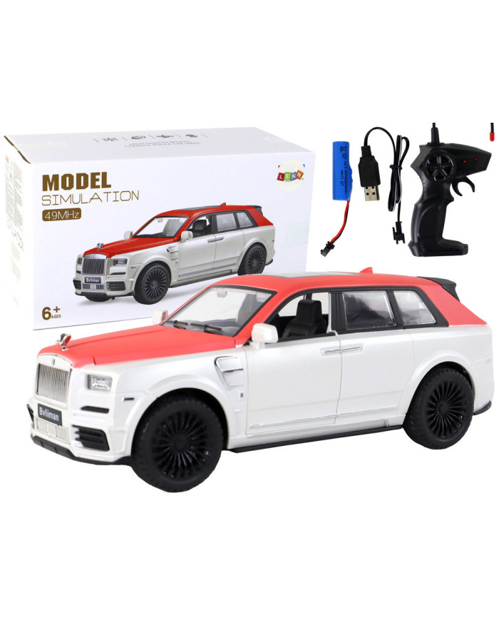 Auto R/C 1:20 Biało-Czerwone Samochód Pilot