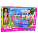 Lalka Dla Dzieci Akcesoria Basen Zjeżdżalnia