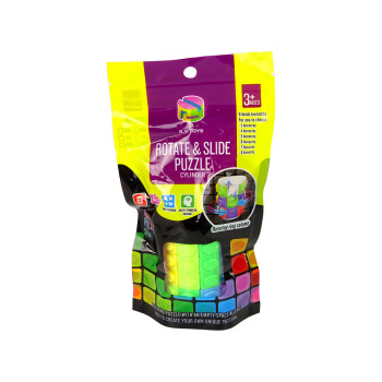 Gra Logiczna Układanka Łamigłówka Walec Obrotowy Kolorowy