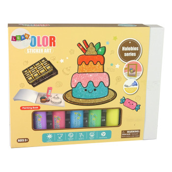 Naklejki Na Okno Meble Słodkości DIY 8 Kolorów Brokat