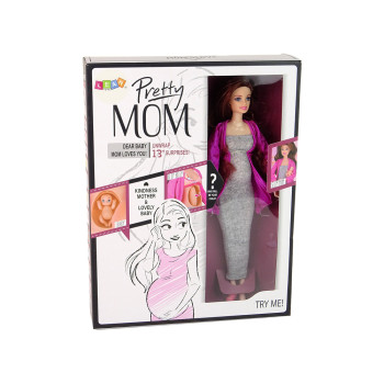 Lalka Dla Dzieci W Ciąży Długie Włosy Akcesoria