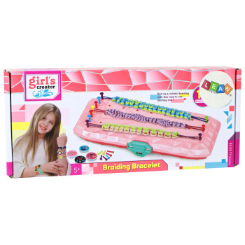 Zestaw do Robienia Bransoletek Pudełko Różowe