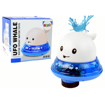 Wieloryb Tryskający Wodą z Podstawką Zabawka do Kąpieli Biała