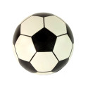 Piłka Biała Czarna Gumowa Duża 23 cm Lekka