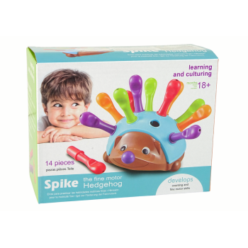 Jeżyk Układanka Niebieski Kolorowe Kolce