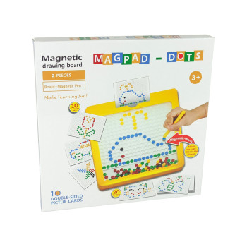 Tablica Magnetyczna 100 Koralików Żółta