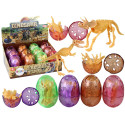 Otwierane Jajo Dinozaura Figurka Żółta 4 Kolory 9 cm