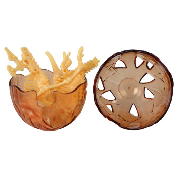 Otwierane Jajo Dinozaura Figurka Żółta 4 Kolory 9 cm