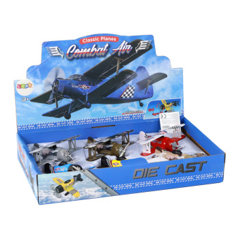 Samolot Z Napędem Śmigłowiec Aluminiowy Kolorowy Mix