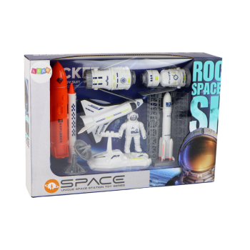 Zestaw Kosmiczny Misja Kosmiczna Rakieta Statek Kosmiczny 8 ele.