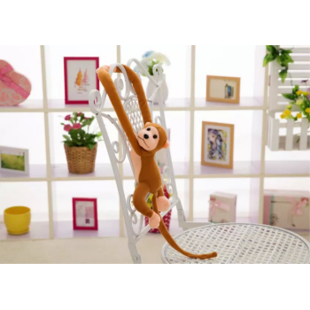 Maskotka Pluszowa Małpka z Dźwiękiem Ciemno Brązowa 80 cm