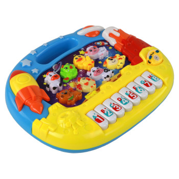 Pianinko Edukacyjne Nauka Angielskiego Organki Zwierzątka Kosmos