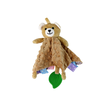 Miś Pluszowa Przytulanka Kocyk Wypustki Gryzak Grzechotka